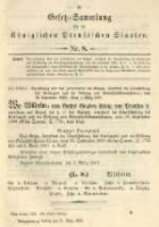 Gesetz-Sammlung für die Königlichen Preussischen Staaten. 1901.03.21 No8