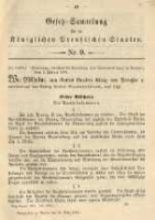 Gesetz-Sammlung für die Königlichen Preussischen Staaten. 1901.03.26 No9