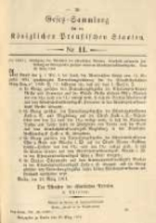Gesetz-Sammlung für die Königlichen Preussischen Staaten. 1901.03.30 No11