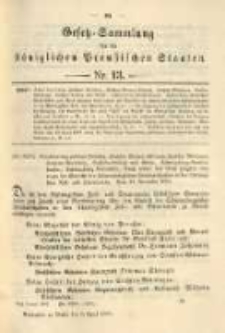 Gesetz-Sammlung für die Königlichen Preussischen Staaten. 1901.04.03 No13