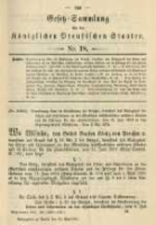 Gesetz-Sammlung für die Königlichen Preussischen Staaten. 1901.05.24 No18