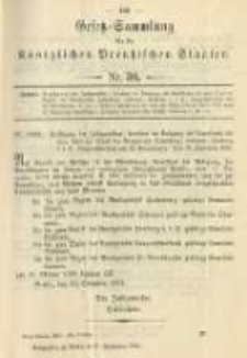 Gesetz-Sammlung für die Königlichen Preussischen Staaten. 1901.09.27 No30