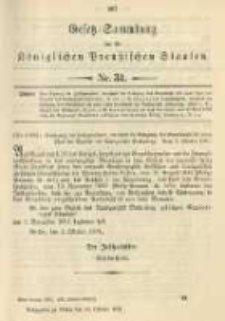 Gesetz-Sammlung f&uuml;r die K&ouml;niglichen Preussischen Staaten. 1901.10.14 No31