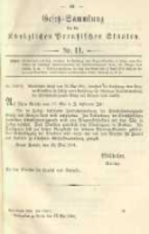 Gesetz-Sammlung für die Königlichen Preussischen Staaten. 1904.05.27 No11