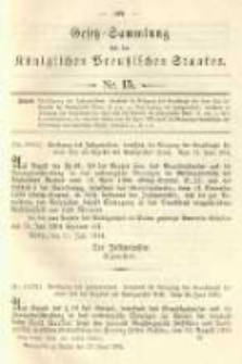 Gesetz-Sammlung für die Königlichen Preussischen Staaten. 1904.06.25 No15