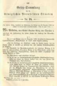 Gesetz-Sammlung für die Königlichen Preussischen Staaten. 1904.07.05 No18