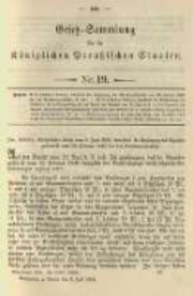 Gesetz-Sammlung für die Königlichen Preussischen Staaten. 1904.07.08 No19