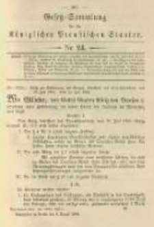 Gesetz-Sammlung für die Königlichen Preussischen Staaten. 1904.08.03 No24