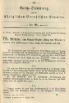 Gesetz-Sammlung f&uuml;r die K&ouml;niglichen Preussischen Staaten. 1904.08.24 No28