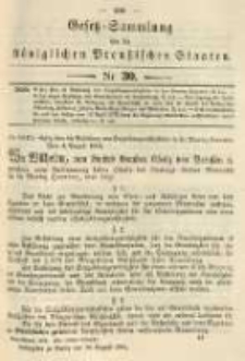 Gesetz-Sammlung f&uuml;r die K&ouml;niglichen Preussischen Staaten. 1904.08.26 No30