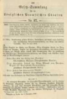 Gesetz-Sammlung f&uuml;r die K&ouml;niglichen Preussischen Staaten. 1904.11.05 No37