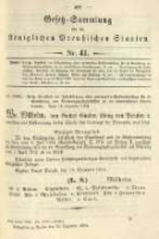 Gesetz-Sammlung für die Königlichen Preussischen Staaten. 1904.12.29 No41