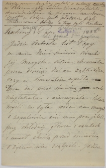 List Cecylii Działyńskiej do Tytusa Działyńskiego, 11.1858
