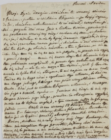 List Celestyny Działyńskiej do Tytusa Działyńskiego, Poznań 11.05.1848