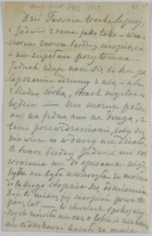 List Celestyny Działyńskiej do Tytusa Działyńskiego, 24.02.1859
