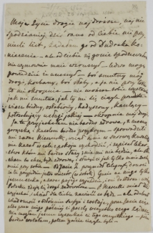 List Celestyny Działyńskiej do Tytusa Działyńskiego, 26.01.1860