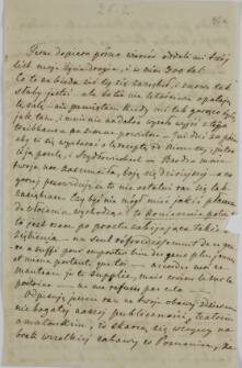 List Celestyny Działyńskiej do Tytusa Działyńskiego, 26.02.1860