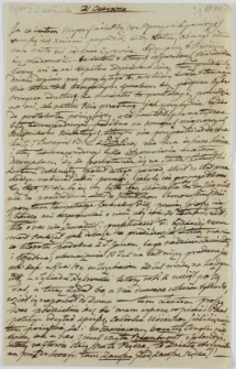List Justyny Działyńskiej do Tytusa Działyńskiego, 21.06.1840