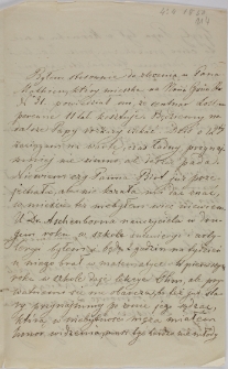 List Jana Działyńskiego do Tytusa Działyńskiego, 04.04.1850