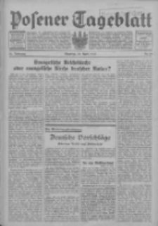 Posener Tageblatt 1933.04.30 Jg.72 Nr99