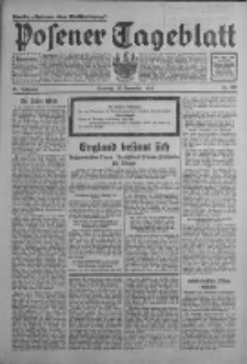 Posener Tageblatt 1933.11.26 Jg.72 Nr272