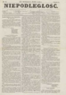 Niepodległość: (Organ Komitetu Reprezentacyjnego Zjednoczenia Emigracji Polskiej) 1866.09.20 R.1 Nr5