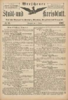Wreschener Stadt und Kreisblatt: amtlicher Anzeiger f&uuml;r Wreschen, Miloslaw, Strzalkowo und Umgegend 1902.10.04 Nr81