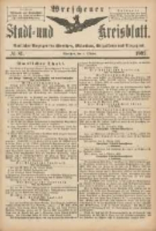 Wreschener Stadt und Kreisblatt: amtlicher Anzeiger für Wreschen, Miloslaw, Strzalkowo und Umgegend 1902.10.04 Nr81