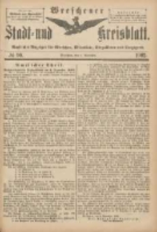 Wreschener Stadt und Kreisblatt: amtlicher Anzeiger f&uuml;r Wreschen, Miloslaw, Strzalkowo und Umgegend 1902.11.05 Nr90