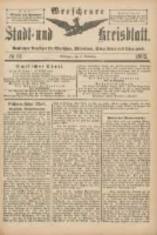 Wreschener Stadt und Kreisblatt: amtlicher Anzeiger für Wreschen, Miloslaw, Strzalkowo und Umgegend 1902.11.08 Nr91