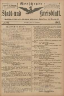 Wreschener Stadt und Kreisblatt: amtlicher Anzeiger f&uuml;r Wreschen, Miloslaw, Strzalkowo und Umgegend 1902.11.19 Nr94