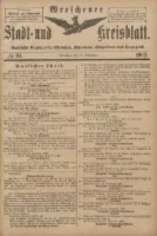 Wreschener Stadt und Kreisblatt: amtlicher Anzeiger für Wreschen, Miloslaw, Strzalkowo und Umgegend 1902.11.19 Nr94