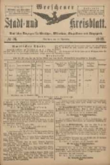 Wreschener Stadt und Kreisblatt: amtlicher Anzeiger f&uuml;r Wreschen, Miloslaw, Strzalkowo und Umgegend 1902.11.26 Nr96