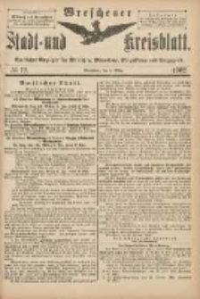 Wreschener Stadt und Kreisblatt: amtlicher Anzeiger f&uuml;r Wreschen, Miloslaw, Strzalkowo und Umgegend 1902.03.05 Nr19