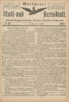 Wreschener Stadt und Kreisblatt: amtlicher Anzeiger f&uuml;r Wreschen, Miloslaw, Strzalkowo und Umgegend 1902.03.15 Nr22