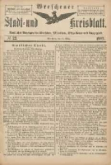 Wreschener Stadt und Kreisblatt: amtlicher Anzeiger für Wreschen, Miloslaw, Strzalkowo und Umgegend 1902.03.15 Nr22