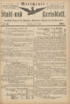Wreschener Stadt und Kreisblatt: amtlicher Anzeiger f&uuml;r Wreschen, Miloslaw, Strzalkowo und Umgegend 1902.04.09 Nr29