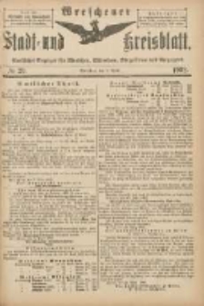 Wreschener Stadt und Kreisblatt: amtlicher Anzeiger für Wreschen, Miloslaw, Strzalkowo und Umgegend 1902.04.09 Nr29