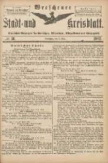 Wreschener Stadt und Kreisblatt: amtlicher Anzeiger für Wreschen, Miloslaw, Strzalkowo und Umgegend 1902.05.03 Nr36