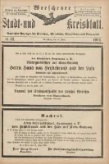 Wreschener Stadt und Kreisblatt: amtlicher Anzeiger f&uuml;r Wreschen, Miloslaw, Strzalkowo und Umgegend 1902.06.25 Nr52