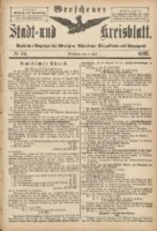 Wreschener Stadt und Kreisblatt: amtlicher Anzeiger f&uuml;r Wreschen, Miloslaw, Strzalkowo und Umgegend 1902.07.02 Nr54