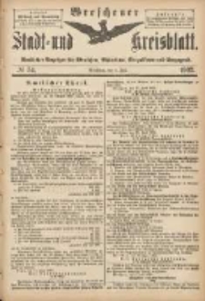 Wreschener Stadt und Kreisblatt: amtlicher Anzeiger für Wreschen, Miloslaw, Strzalkowo und Umgegend 1902.07.02 Nr54