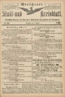Wreschener Stadt und Kreisblatt: amtlicher Anzeiger für Wreschen, Miloslaw, Strzalkowo und Umgegend 1902.08.09 Nr65