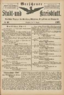 Wreschener Stadt und Kreisblatt: amtlicher Anzeiger f&uuml;r Wreschen, Miloslaw, Strzalkowo und Umgegend 1902.08.13 Nr66