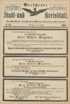 Wreschener Stadt und Kreisblatt: amtlicher Anzeiger f&uuml;r Wreschen, Miloslaw, Strzalkowo und Umgegend 1902.08.20 Nr68