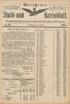 Wreschener Stadt und Kreisblatt: amtlicher Anzeiger f&uuml;r Wreschen, Miloslaw, Strzalkowo und Umgegend 1902.08.23 Nr69