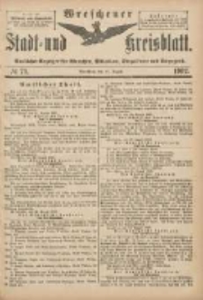 Wreschener Stadt und Kreisblatt: amtlicher Anzeiger für Wreschen, Miloslaw, Strzalkowo und Umgegend 1902.08.27 Nr70