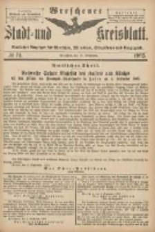 Wreschener Stadt und Kreisblatt: amtlicher Anzeiger für Wreschen, Miloslaw, Strzalkowo und Umgegend 1902.09.10 Nr74