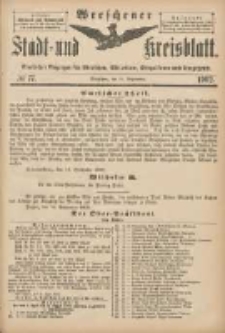 Wreschener Stadt und Kreisblatt: amtlicher Anzeiger für Wreschen, Miloslaw, Strzalkowo und Umgegend 1902.09.20 Nr77