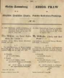 Gesetz-Sammlung f&uuml;r die K&ouml;niglichen Preussischen Staaten. 1867.02.02 No10